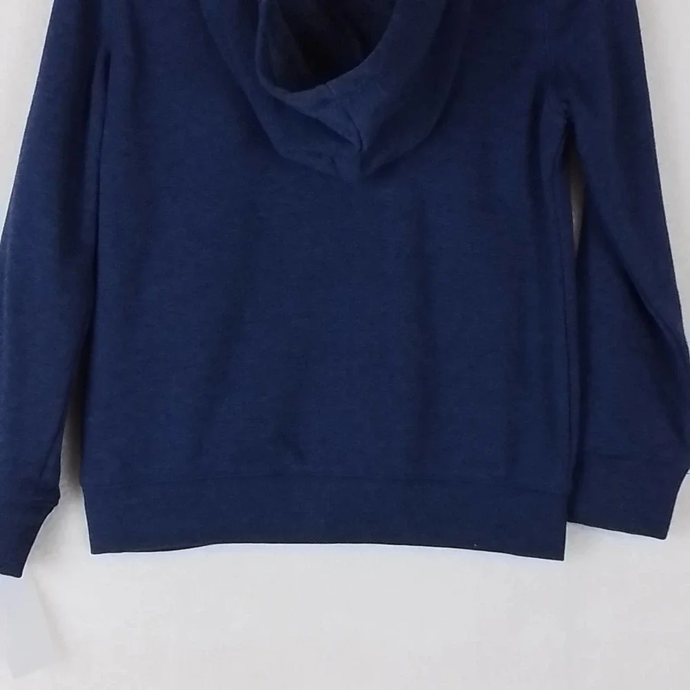 OshKosh Fleece‎ Lined Full Zip Hoodie Size 7 in Blue w/ Branding